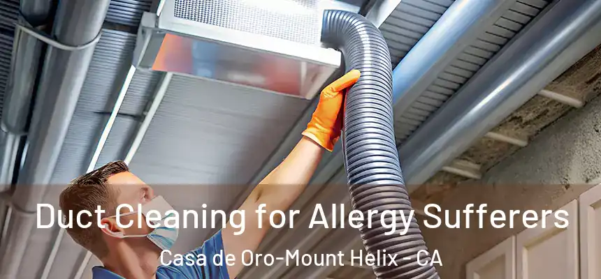  Duct Cleaning for Allergy Sufferers Casa de Oro-Mount Helix - CA
