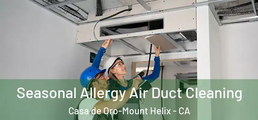  Seasonal Allergy Air Duct Cleaning Casa de Oro-Mount Helix - CA